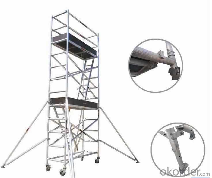 Aluminum Single Width Scaffolding with Inclined Ladder