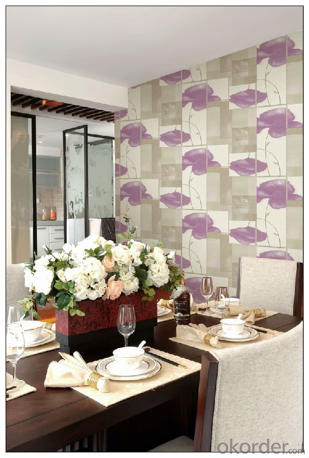 3d Wallpaper 2015 Latest Design PVC Wallpaper Modern Design Washable 3d Effect