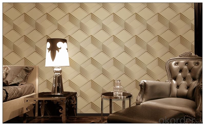 3d Wallpaper 2015 Latest Design PVC Wallpaper Modern Design Washable 3d Effect