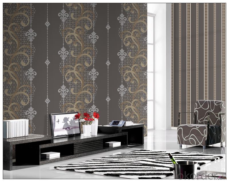 3d Wallpaper 2015 Latest Design PVC Wallpaper Modern Design Washable 3d Effect
