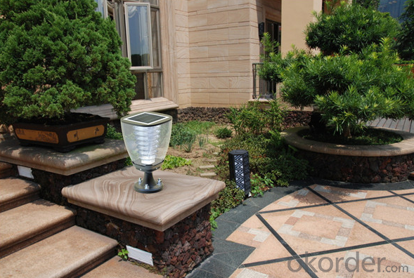 Solar Garden Pillar light ESL-15 with Energy Saving