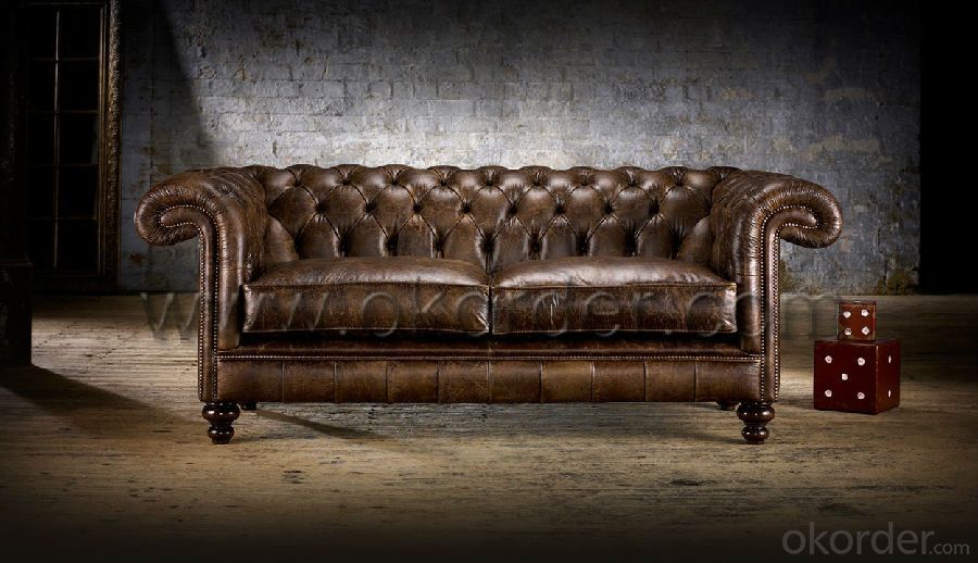 Rochester Sofa with Top Grain Leather or PU