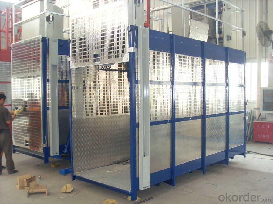 SC100 Single Cage 1Ton Building Materials Hoist
