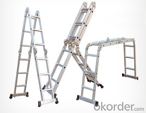 Aluminium Step Ladder, Foldable and Extended