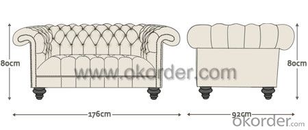 Connaught Chesterfield Sofa with High Quality Leather