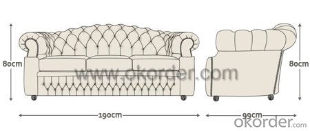 Oxford Sofa with Handmade Buttoned Backrest