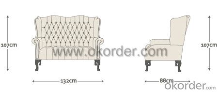 Stirling Chesterfield Chair with Hand Studded Front Facings