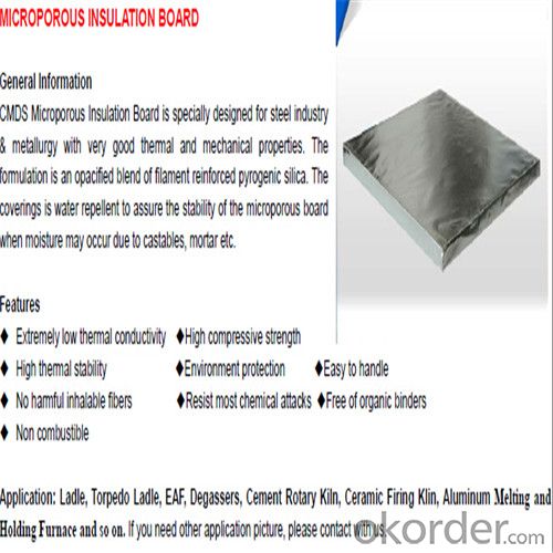 Micropores Insulation Materials for  Piping Insulation& Furnace