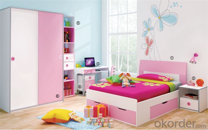 Kids Bedroom Furniture Set with Nice Color