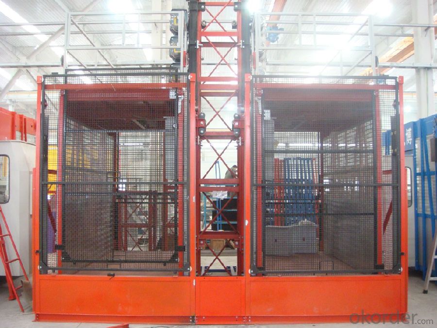 Construction Hoist with Mast Section and Rack for Building /Chimney/Bridge