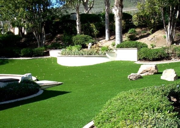 Synthetic Landscape Grass, Artificial Landscape turf with Rubber Backing