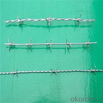 Galvanized and PVC Coated Barbed Wire Factory Price Hot Seller