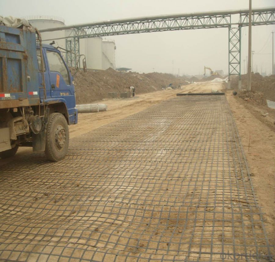 Fiberglass Geogrids for Road Reinforcement