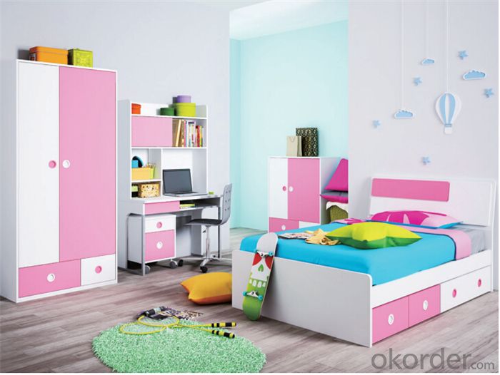 Princess Bedroom Bunk Bed  with Lovely Color