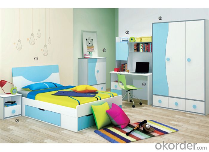 Prince Bedroom Kids Furniture with Lovely Color