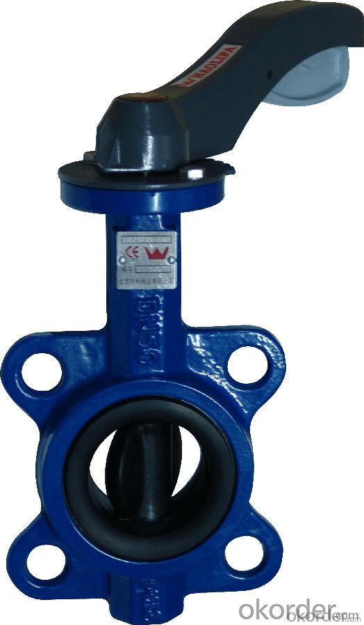 Butterfly Valve Ductile Cast Iron With Frame Can be Customised