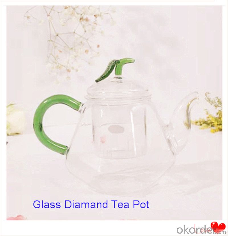Glass Tea Pot Crystal High High Borosilicate Glass 800ml