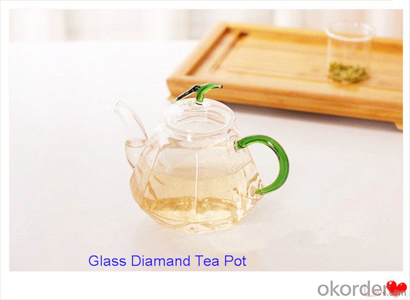 Hand Made Heat Resistant Borosilicate Exotic Glass Teapot Glass Tea Set Glass Pot