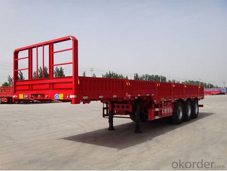 Dropdeck Flatbed Semi Trailer with Good Quality