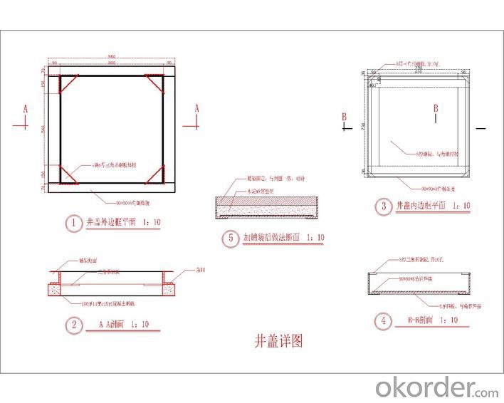 Manhole Cover D400 Ductile Casting Iron Casting Components