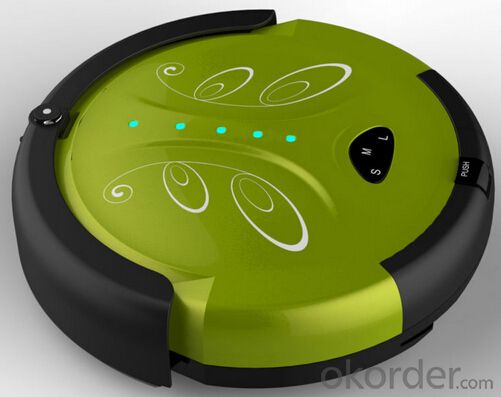 Cyclonic Robot Vacuum Cleaner with Remote Control and Schedule Time Setting Fuction