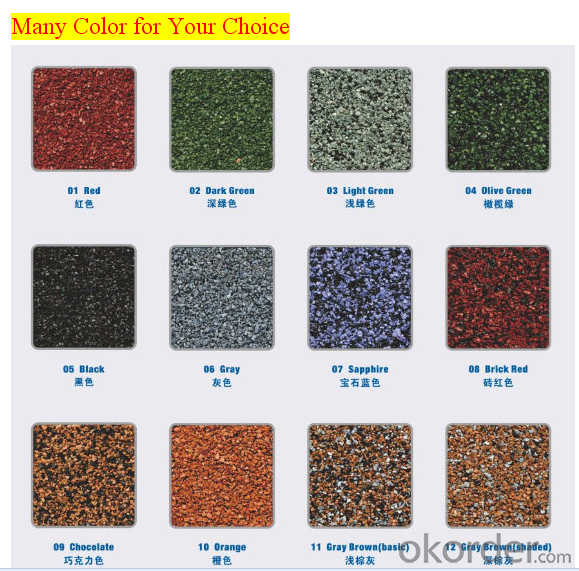 Stone Coated Metal Roofing Tile Colorful Red Green Blue Yellow Black Factory