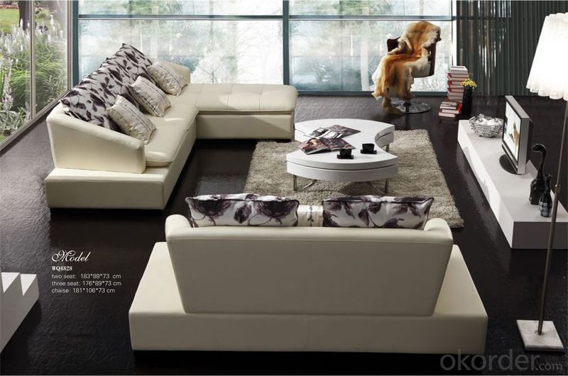 Leather Living Room Sofa of Environmental Material
