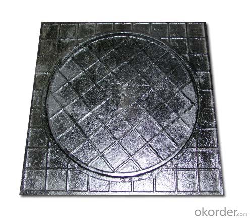 Manhole covers EN124 GGG40 ductule D400 Bitumen Coating