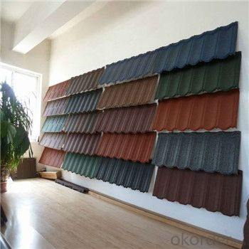 Stone Coated Metal Roofing Tile Colorful Stone Beautiful Red Green New