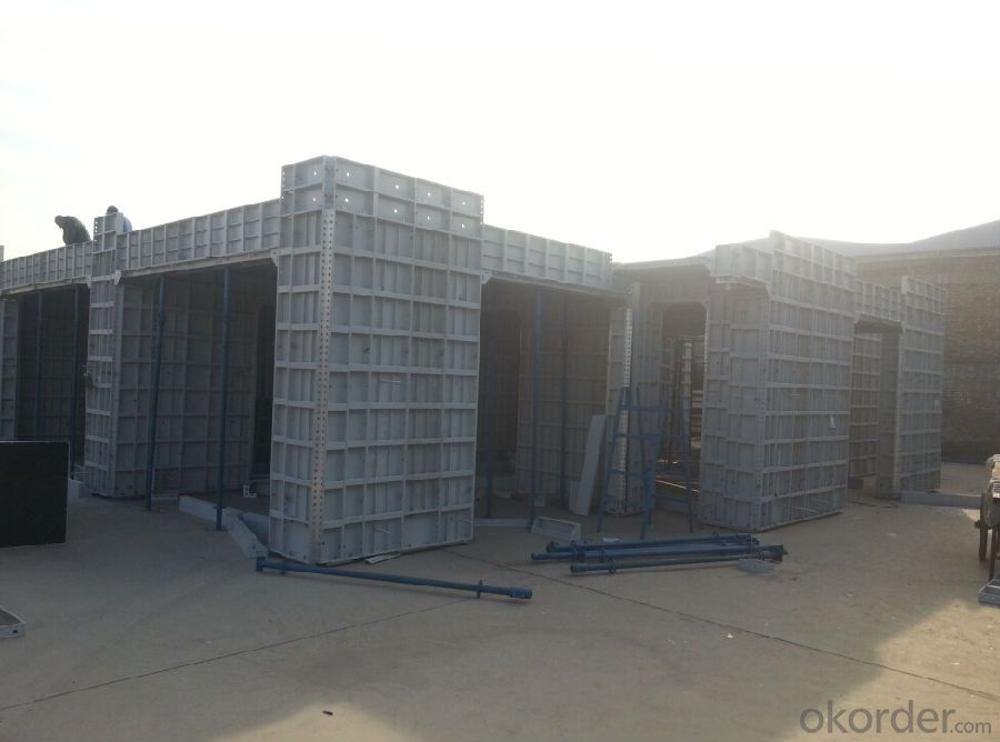 WHOLE ALUMINUM FORMWORK SYSTEMS and SCAFFOLDINGS FOR COLUMN CONSTRUCTION
