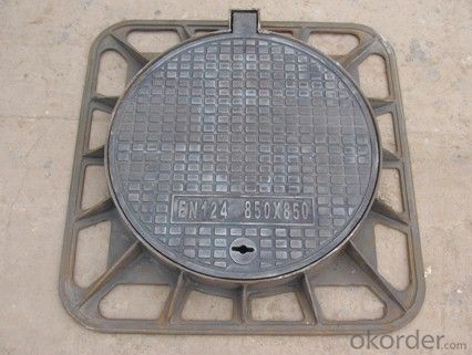 Manhole covers EN124 GGG40 ductule D400 Bitumen Coating