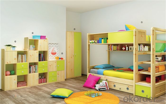 Children Colorful Bunk bed with Modern Design