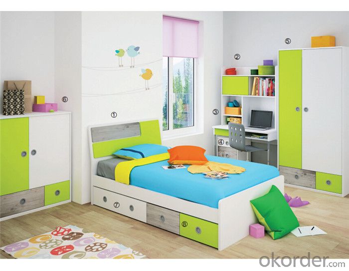 Children Colorful Bunk bed with Modern Design