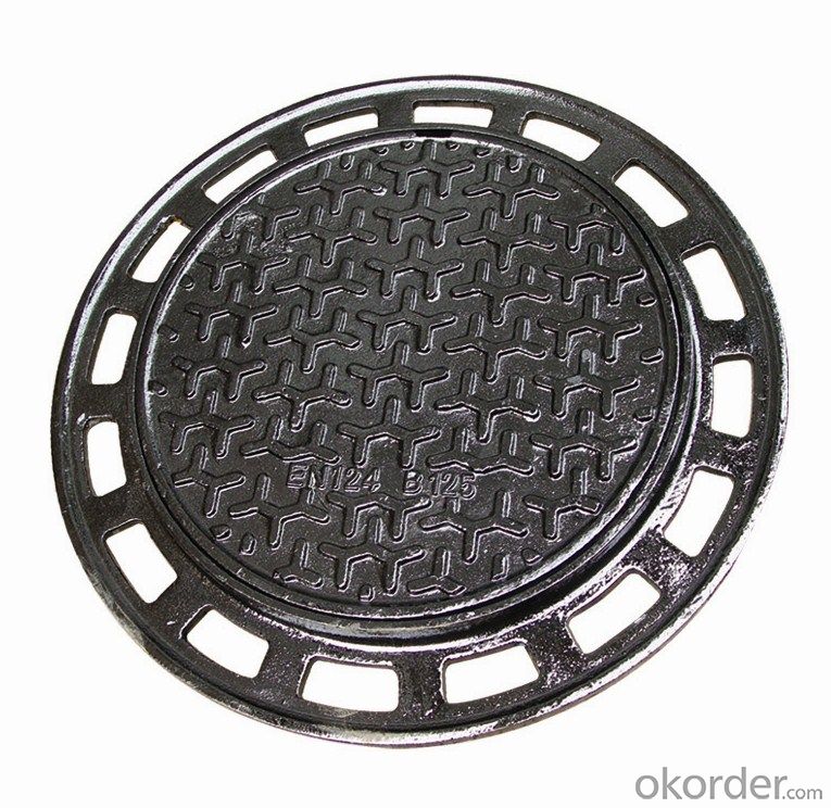 Manhole Covers Ductile Iron EN124 Bitumen Coating On sale