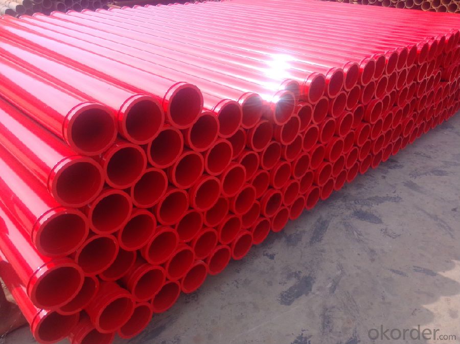 Concrete Pump Truck Parts Delivery Pipe Normal Pipe DN125 3MTR Thick 3.2MM ST52