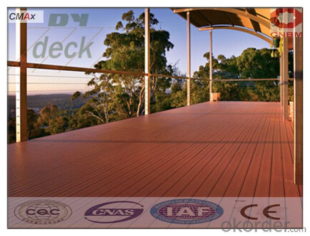 Extruded Plastic Composite Decking with SGS CMAX