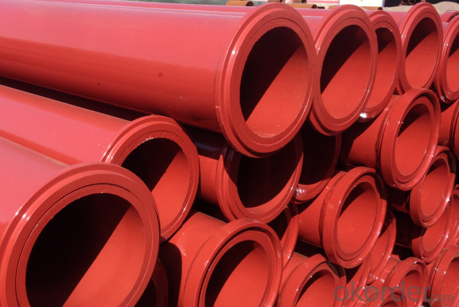 Concrete Pump Truck Parts Delivery Pipe Normal Pipe DN125 1MTR Thick 4.5MM ST52