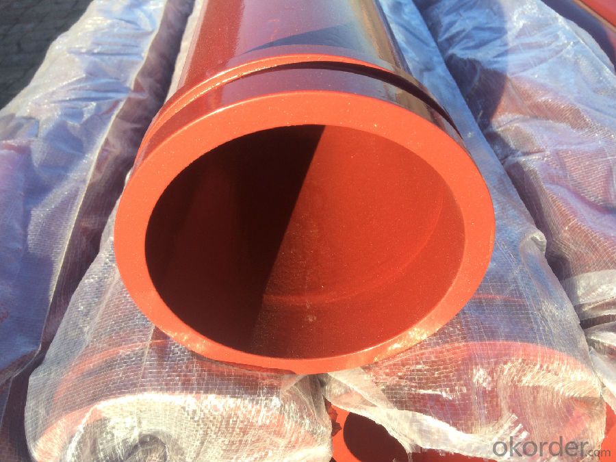 Concrete Pump Truck Parts Delivery Pipe Normal Pipe DN125 2MTR Thick 4.1MM ST52