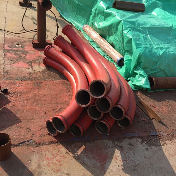 PM Concrete Pumping Bend Pipe Parts DN125*15D