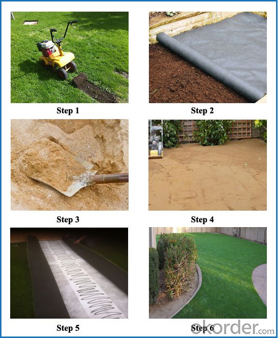 Durable Football Artificial Grass (W50) CE Certification