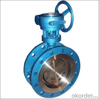 ISO Standard Eccentric Double Flanged Rubber Seal  Butterfly Valve