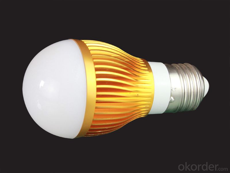 7W Aluminum  Plastic bulb, A60 E27 led bulbs , 230 beam angle aluminum bulb