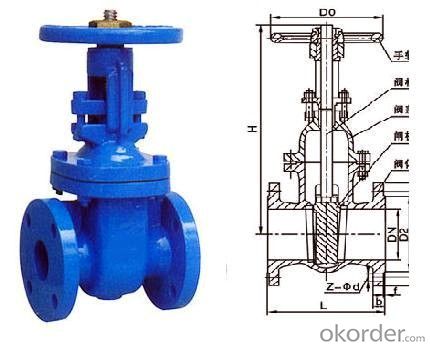 Gate Valve Ductile iron Double Flanged big size  DINF5