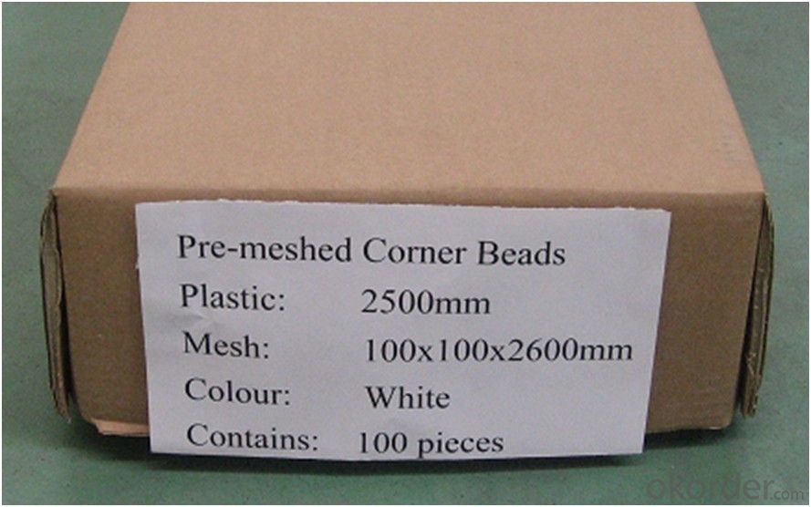 Fiberglass Mesh with PVC Corner Bead, 90gr, 110gr