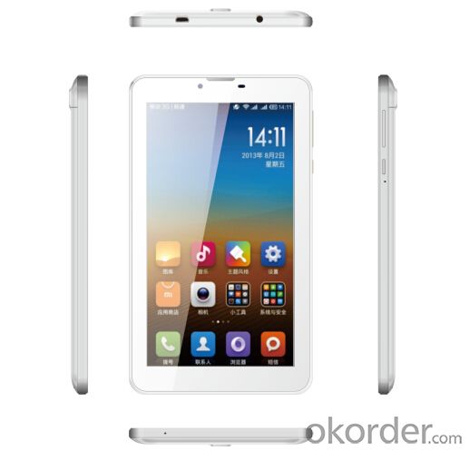 MTK8312 3G Tablet PC Dual Core RAM 512M+ ROM 4GB and 0.3+2.0MP Camera