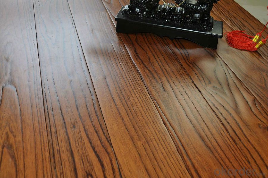 Diamond Teak Antique Relief A Grade Pure Antique Solid Wood Floor