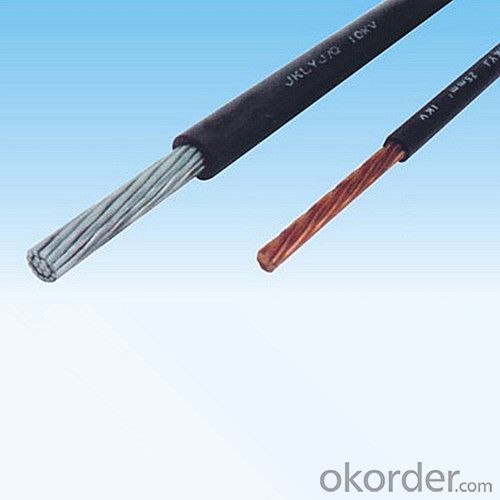 NFC Standard Black Color XLPE Insulation Supporting Aerial Cable