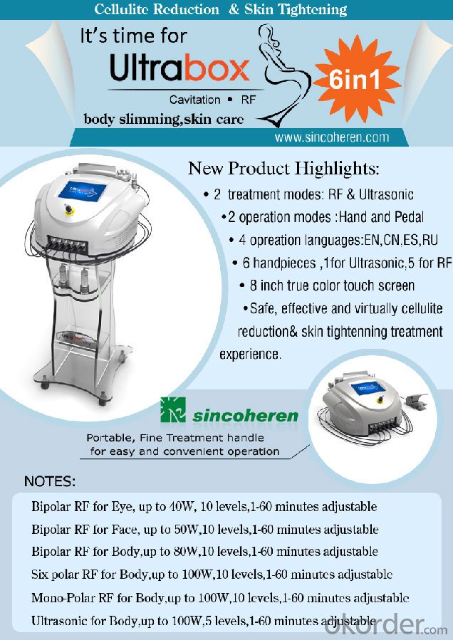 Beauty Equipment Slimming Machine Cavitation RF System