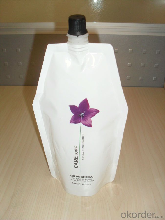 Bottom Guseest Stand up Bag with Filling Nozzle for Packing