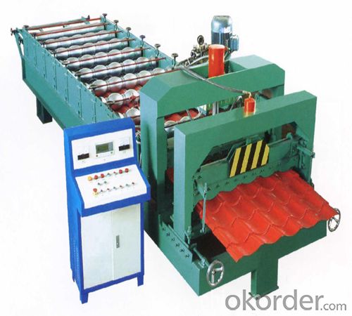 Steel Tile Roll Forming Machine in Good Sale